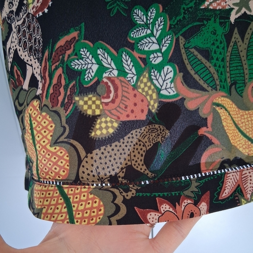 Scotch & Soda (Dans La Nuit)/ Colorful Jungle Print Blouse/ Size US S - Picture 10 of 17